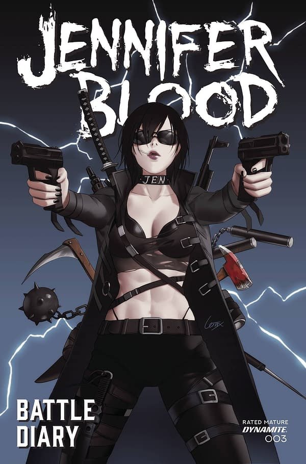 Cover image for JENNIFER BLOOD BATTLE DIARY #3 CVR B LEIRIX (MR)