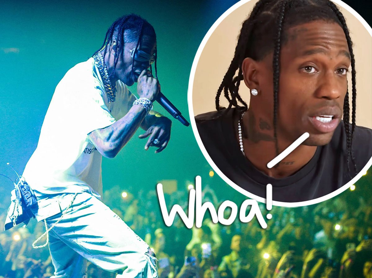 Travis Scott Practically Pushed Off Stage By GIANT Rogue Prop – Watch!