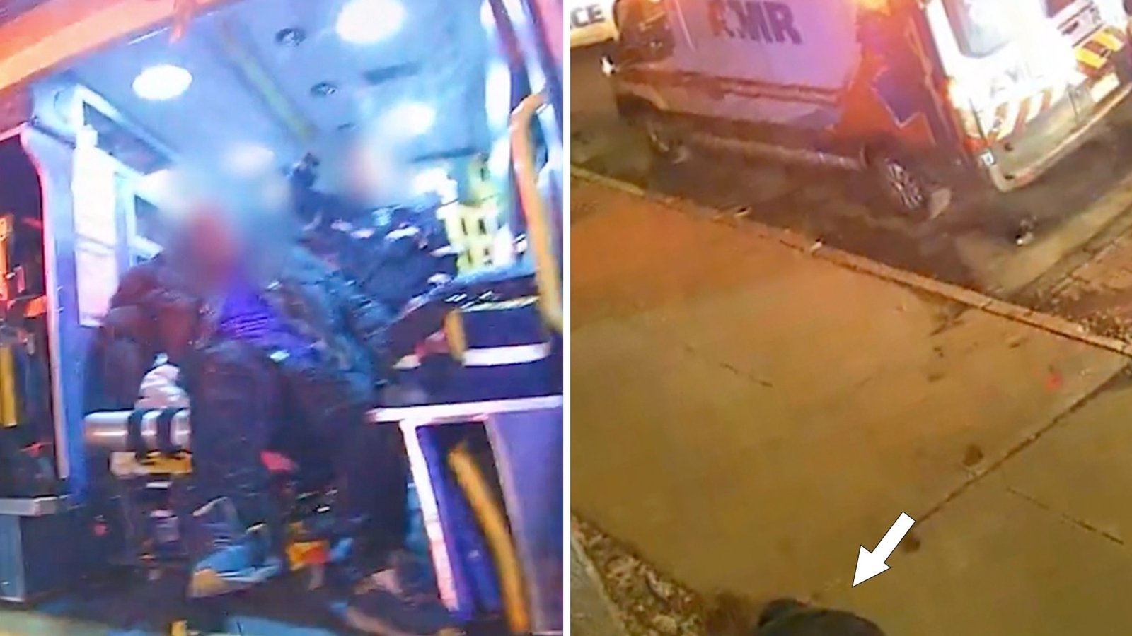 Video Footage Reveals Man Who Later Died Being Kicked Out Of Ambulance