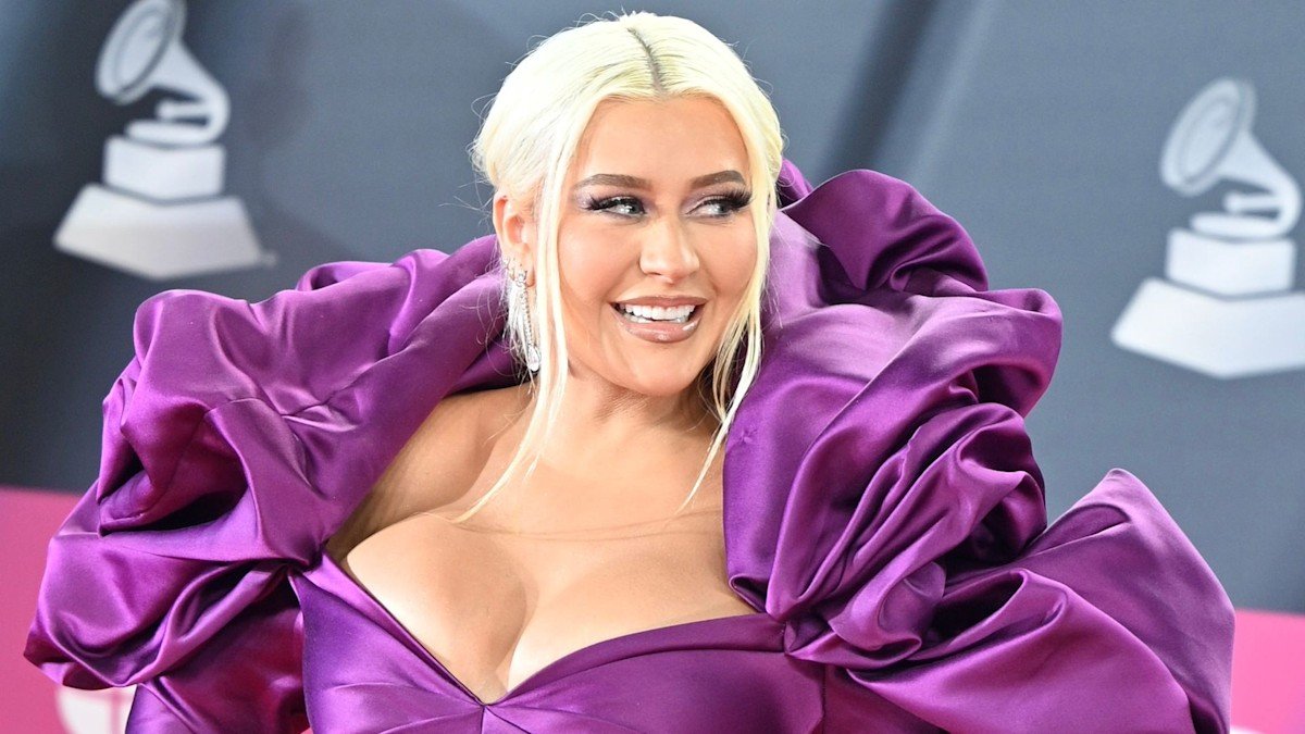 Christina Aguilera, 43, appears to be like slimmer than ever in a nude leotard in newest look